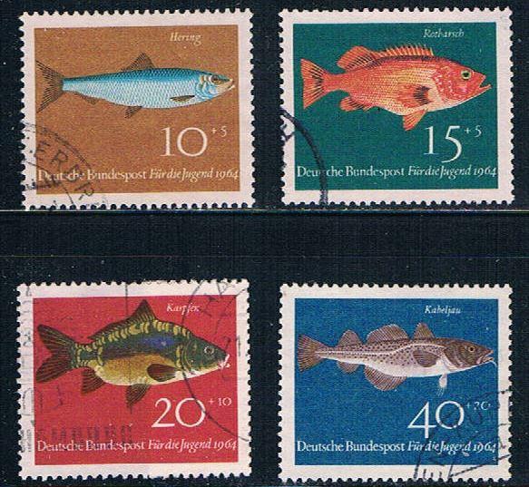 Germany B396-99 Used set Fish (GI0575P160)+