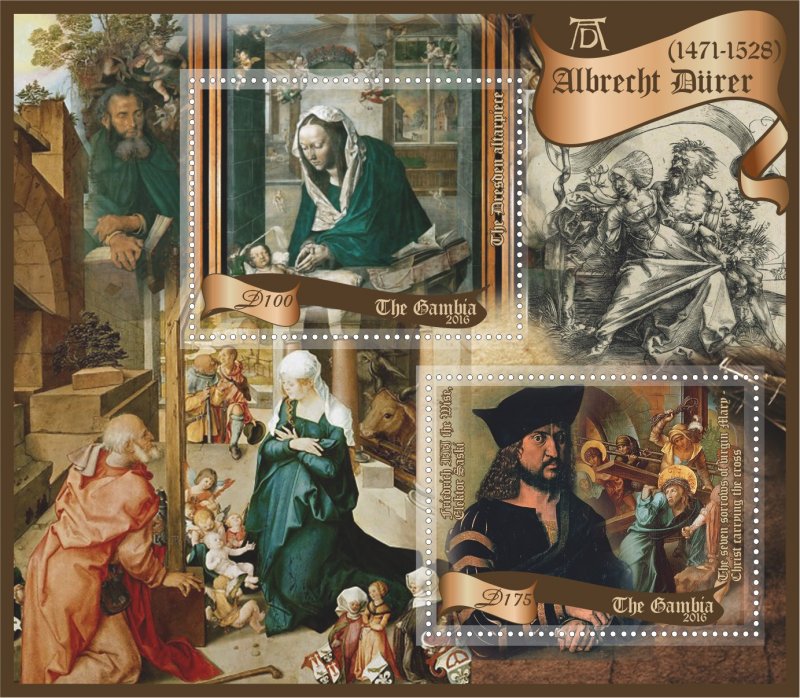 Stamps. Art Durer 2016 year 8 sheets perforated MNH**