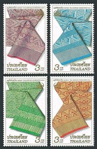 EDSROOM-8749 Thailand 2121-24 MNH 2004 Complete Hand Woven Cloth