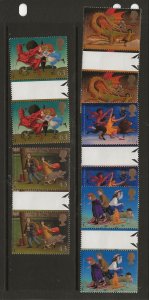 GREAT BRITAIN Sc 1820-24 NH GUTTER PAIRS of 1998 - CHILDREN'S BOOKS