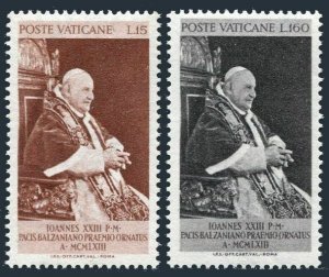 Vatican 360-361 blocks/4,MNH.Michel 427-428. Pope John XXIII.Baizan Peace Prize.