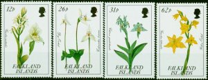 Falkland Islands 1991 Orchids Set of 4 SG629-632 V.F MNH