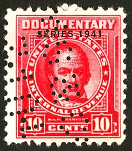 U.S. #R317 USED PERFIN CANCEL