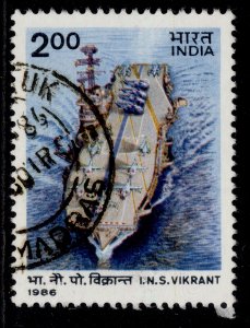 INDIA QEII SG1184, 1986 2r, FINE USED.