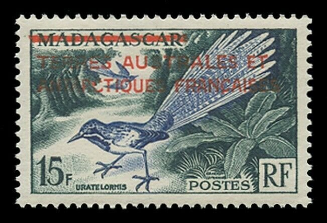 FSAT Sc# 1, 1955 MADAGASCAR #289, OVERPRINTED IN RED - MINT F-VF NH