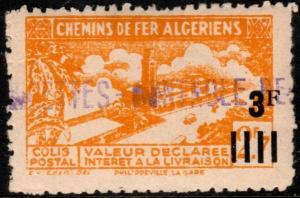 ✔️ FR.COL ALGERIA 1948/9 - PARCEL RAILWAY - YV. 191 * MH [201.1A.G]
