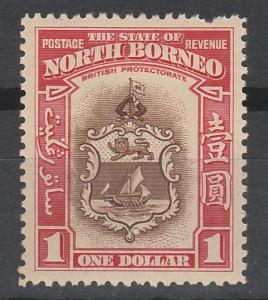 NORTH BORNEO 1939 ARMS $1