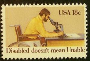 1925 MNH 18c International Year of the Disabled - 5025