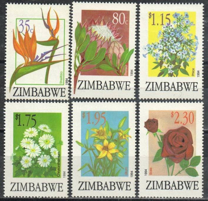 Zimbabwe Stamp 708-713  - Flowers