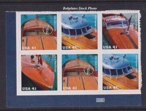 BOBPLATES #4160-3 SpeedBoat  Plate Block of 6 VF MNH ~ See Details for #s/Pos