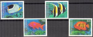 Micronesia 1995 Marine Life Fishes (1) Set of 4 MNH