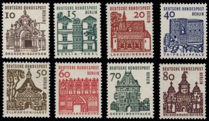 Scott #9N215-22 German Buildings MNH