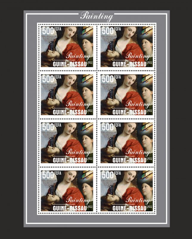 Stamps. Art, Painting Guinea - Bissau 2021 year , 6 sheet perforated