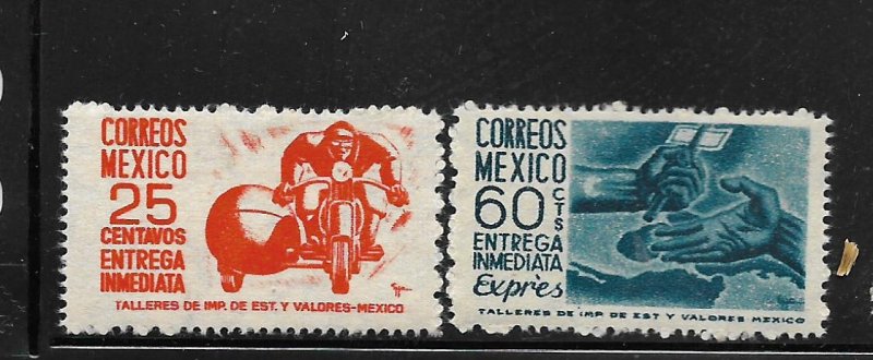 MEXICO, E10-E11, MNH, SPECIAL DELIVERY MESSENGER