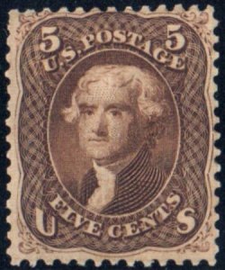 US 95 Early Classics F+ Mint Regummed PSAG Cert cv $1,250