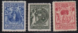 Liechtenstein 1932 SC B11-B13 MLH