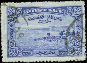 India, Feudatory States, Hyderabad Scott #43 SG #45 Used