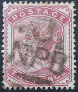 Great Britain 1880 QV Two Pence (Deep Rose) SG 168a used