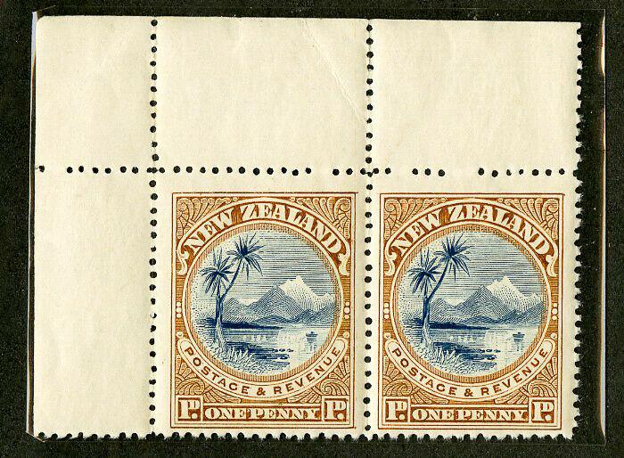 New Zealand Stamps # 71 VF OG NH Major Re-Entry Pair Nice Variety