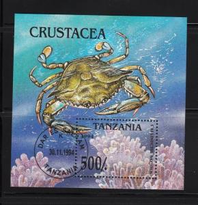 Sea Creature - Blue Crab Callinectes Sapidus - Souvenir Sheet u26