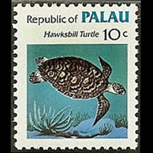 PALAU 1983 - Scott# 12 Hawksbill Turtle 10c NH