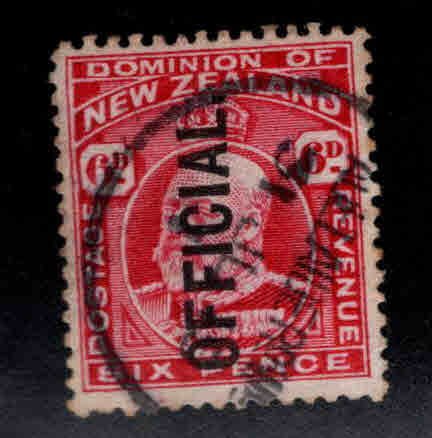 New Zealand Scott o36  Official overprint, Used