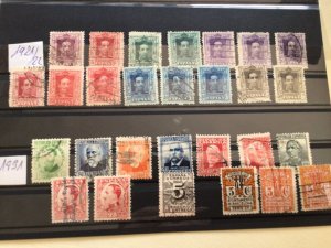 Spain 1921 to 1931 used stamps A12820