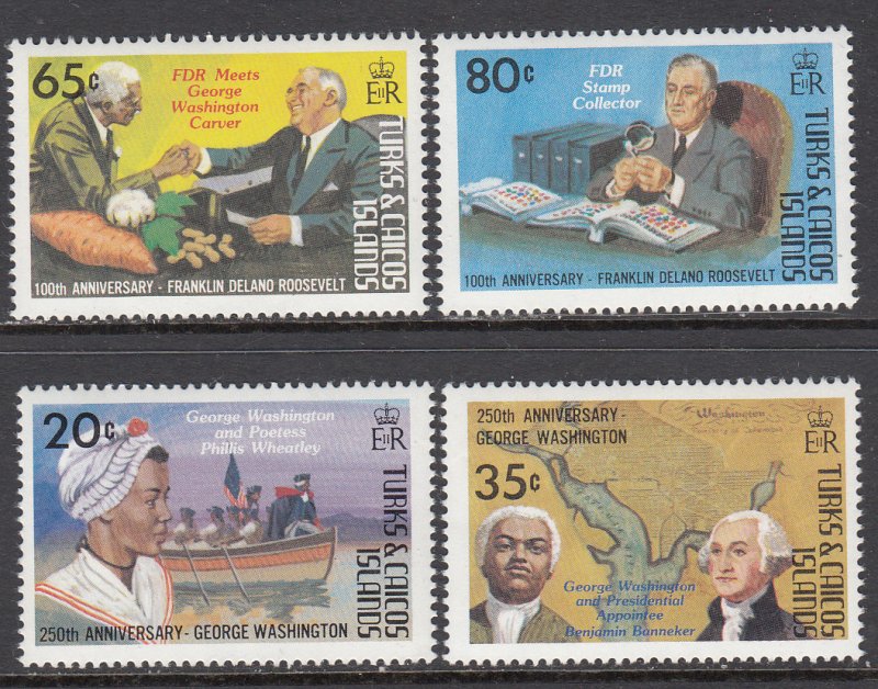 Turks and Caicos 522-525 MNH VF