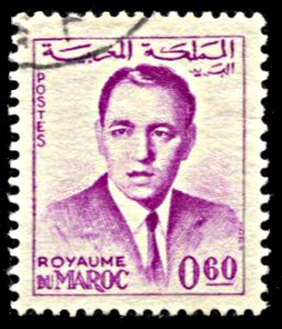 Morocco 114, used, King Hassan II