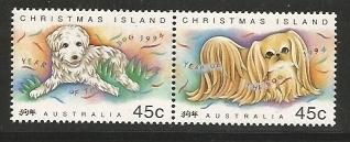 Christmas Island MNH sc# 359a Dogs