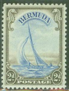 Bermuda #109 Mint Stamp, Sailing