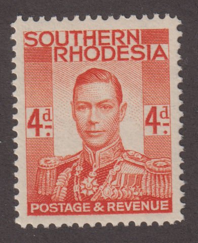 Southern Rhodesia 45 King George VI 1937