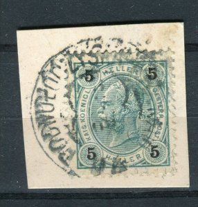 AUSTRIA; 1890s-1900s early F. Joseph issue fine used Full Postmark PIECE