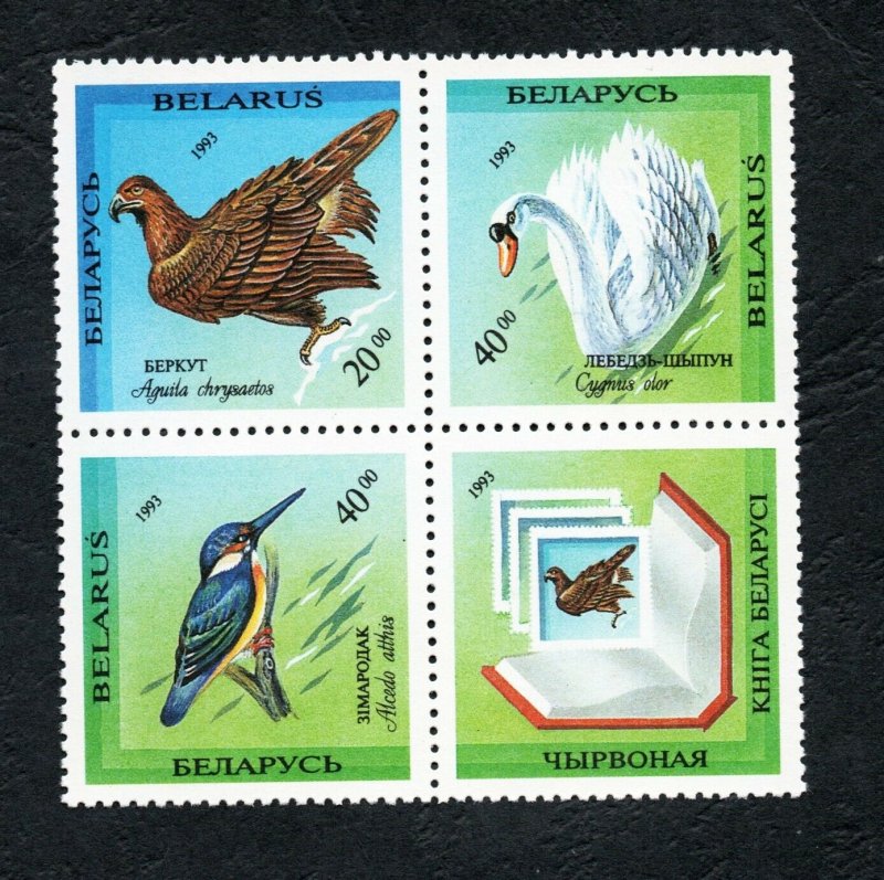 1994 - Belarus - Rare Birds of Belarus - Oiseaux rares - Complete set 4v.MNH** 