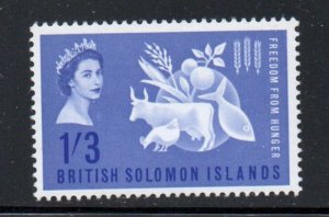 British Solomon Islands Sc 109 1963 Freedon From Hunger stamp mint NH