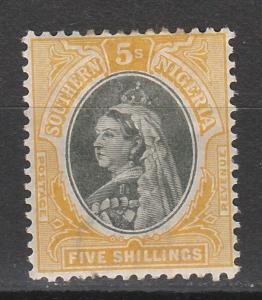 SOUTHERN NIGERIA 1901 QV 5/- 