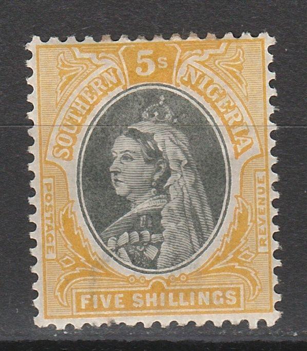 SOUTHERN NIGERIA 1901 QV 5/- 