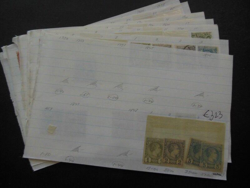 MONACO : Very nice Mint & Used collection old time approval pages. Cat €2,465.00