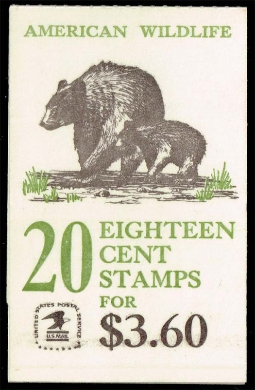 US #BK137 Wildlife Booklet Pane of 20 - Plate 9; MNH