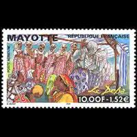 MAYOTTE 1999 - Scott# C4 Deba Fest. Set of 1 NH