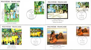 French Polynesia, Worldwide First Day Cover, Art