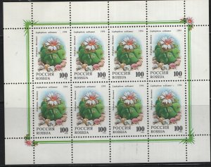 RUSSIA 6198  MNH   SHEET FLOWERS