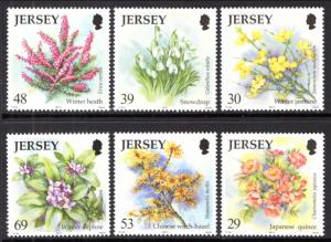 Jersey 1099-1104 Flowers MNH VF