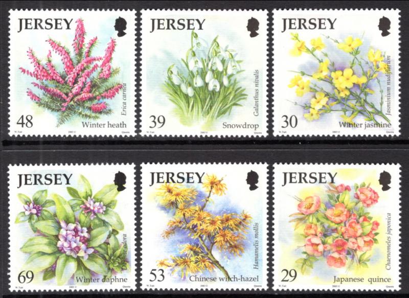 Jersey 1099-1104 Flowers MNH VF