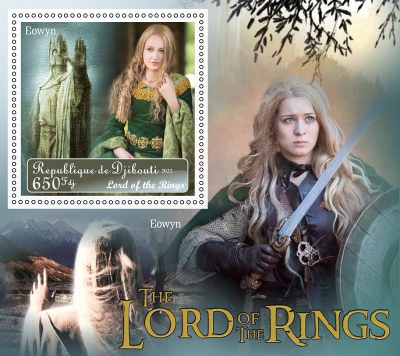 Stamps. Cinema. The Lord of the Rings 2022 year 6 sheets perforated MNH**