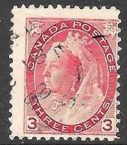 CANADA 1898 Scott 78 used scv $1.10 less 40%=$0.66