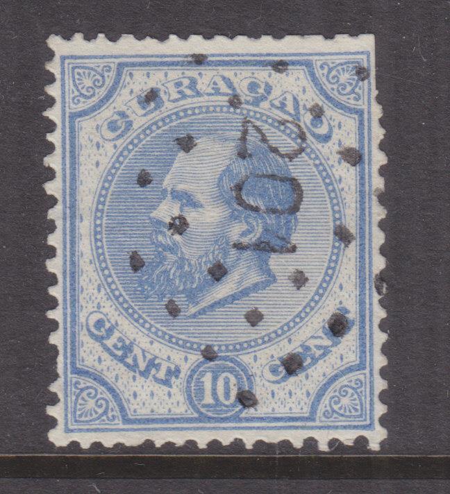 CURACAO, 1881 perf. 13 1/2, 10c. Ultramarine, used.