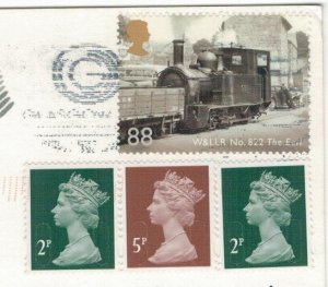 Great Britain 2014 Used Stamps Postcard Sent to Poland Locomotive Railway Trains