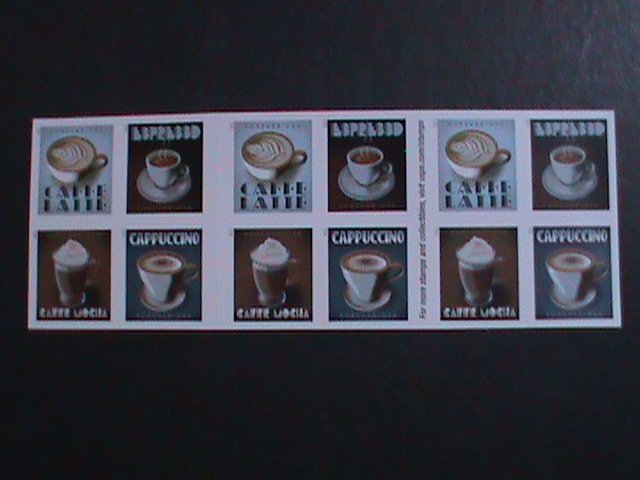 UNITED STATES-CAFFE LATTE-CAPPUCCINO- MOCHA COFFEE-FOREVER MNH BOOKLET VF