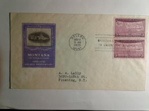 SCOTT # 858 FIRST DAY OF ISSUE ANNIVERSARY OF STATEHOOD  1939 NICE CACHE !!